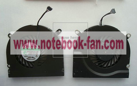 New CPU Fan for Apple Macbook A1261 17'' - Left Side only with 4 - Click Image to Close